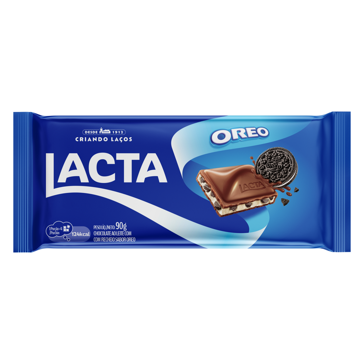 CHOC LACTA RECHEADO OREO 90G