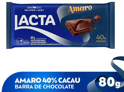 CHOC LACTA TAB 80G AMARO