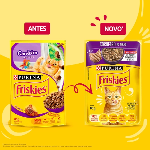 FRISKIES CORDEIRO AO MOLHO 85G