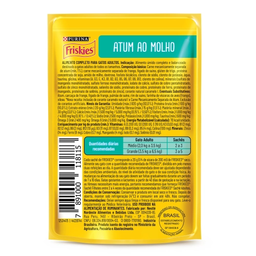 FRISKIES ATUM AO MOLHO 85G