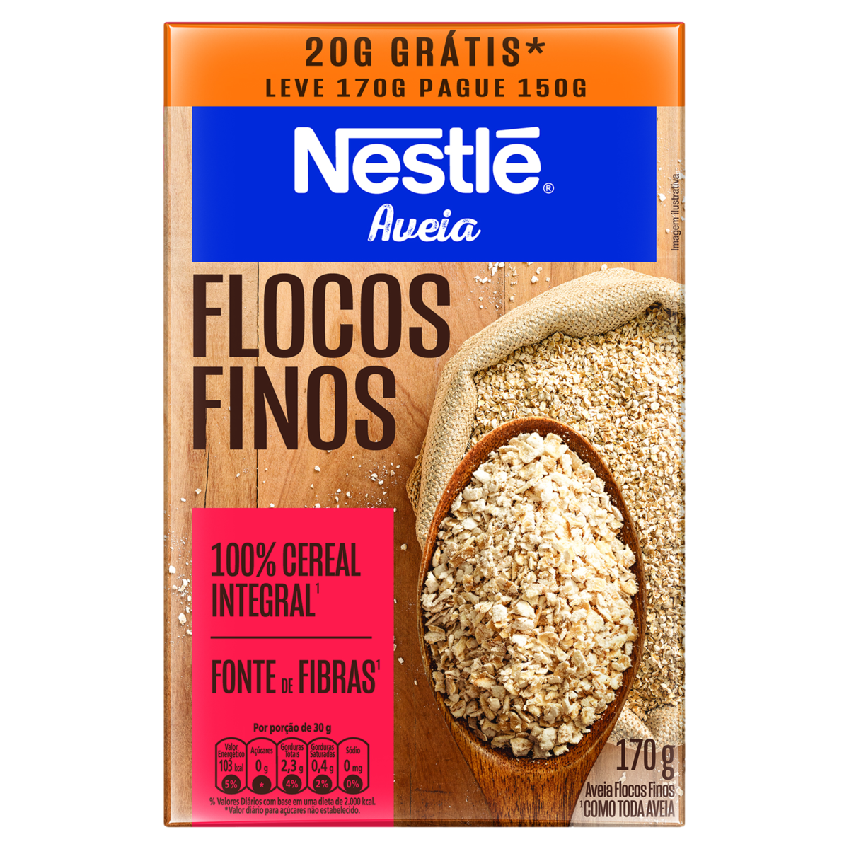 AVEIA NESTLE FLOCOS FINOS 170G