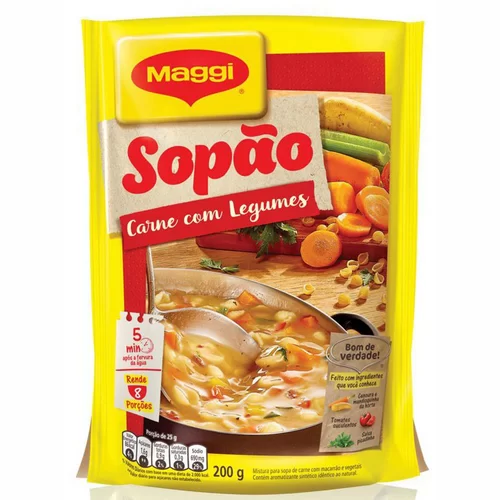 SOPAO MAGGI CARNE/MAC/LEGUMES 200G