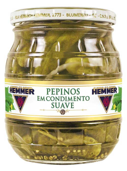 PEPINO EM CONSERVA SUAVE HEMMER PT 300G