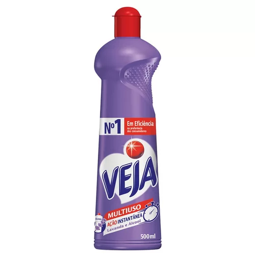 LIMP.VEJA M.USO LAVANDA E ALCOOL 500ML