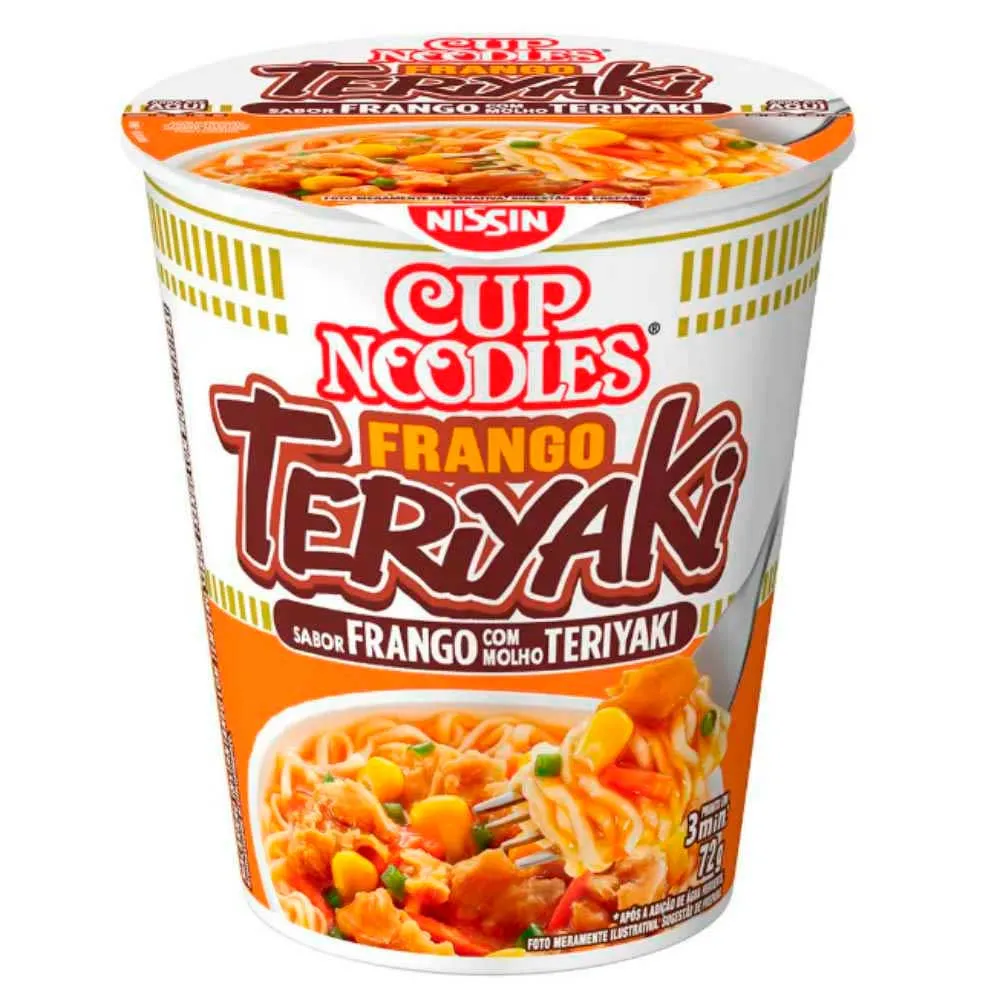 MACARRAO INST CUP NOODLES 72GR NISSIN F.TERIYAK