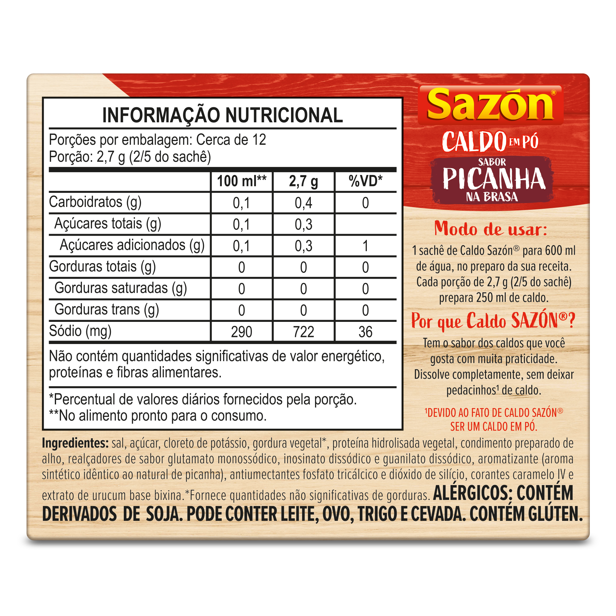 SAZON CALDO PICANHA 32,5G