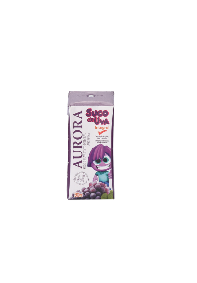 SUCO AURORA UVA INTEGRAL TINTO TP 200ML