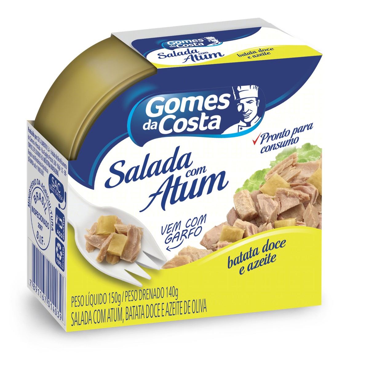 SALADA G.COSTA ATUM/BAT.DC./AZEITE 170G