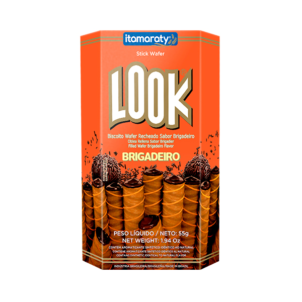 BISC LOOK WAFFER BRIGADEIRO 55G