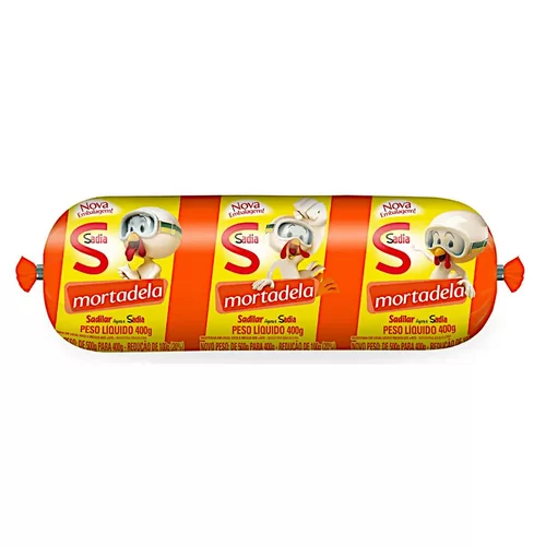 MORTADELA TUBO SADIA 400G.