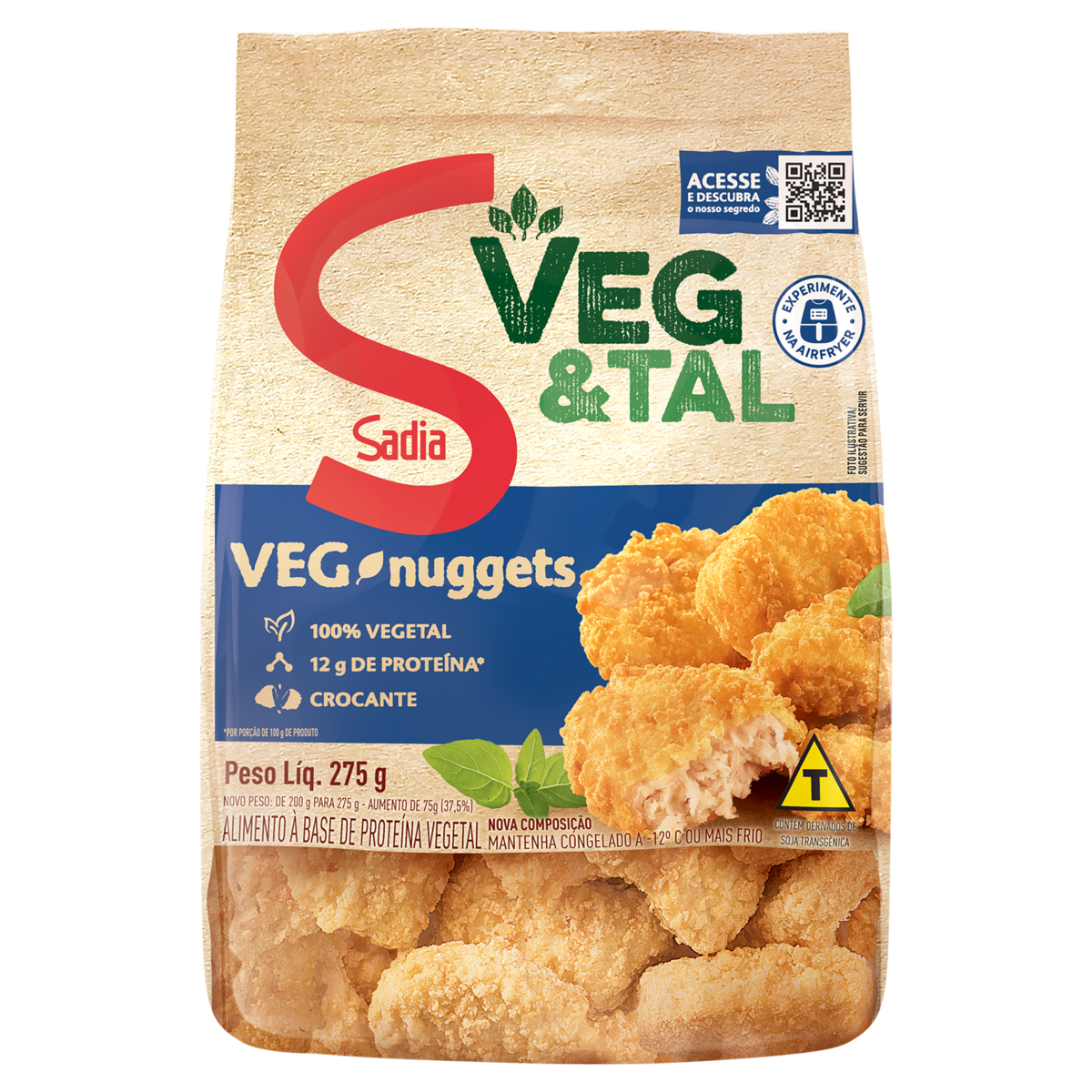 EMPANADO VEGETAL CONG 275G SD.