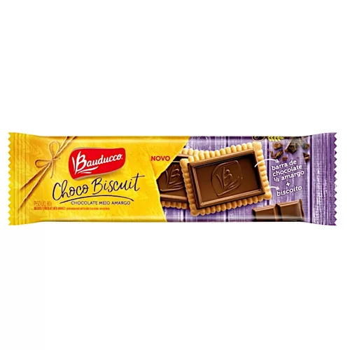 CHOCOBISCUIT BAUDUCCO M AMARGO 80G.