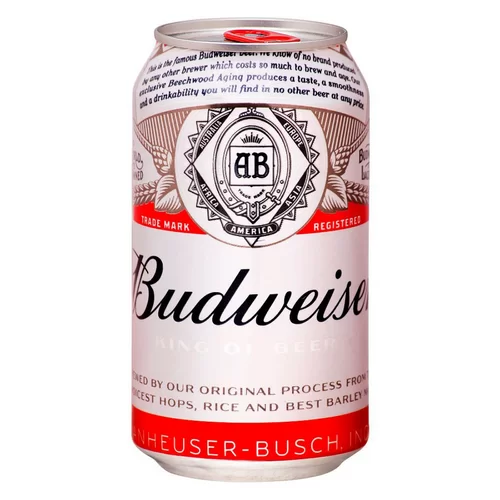 BUDWEISER LT SLEEK 350ML.