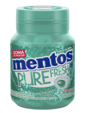 MENTOS PURE FRESH  WINTERGREEN VERDE GARRAFA 56G