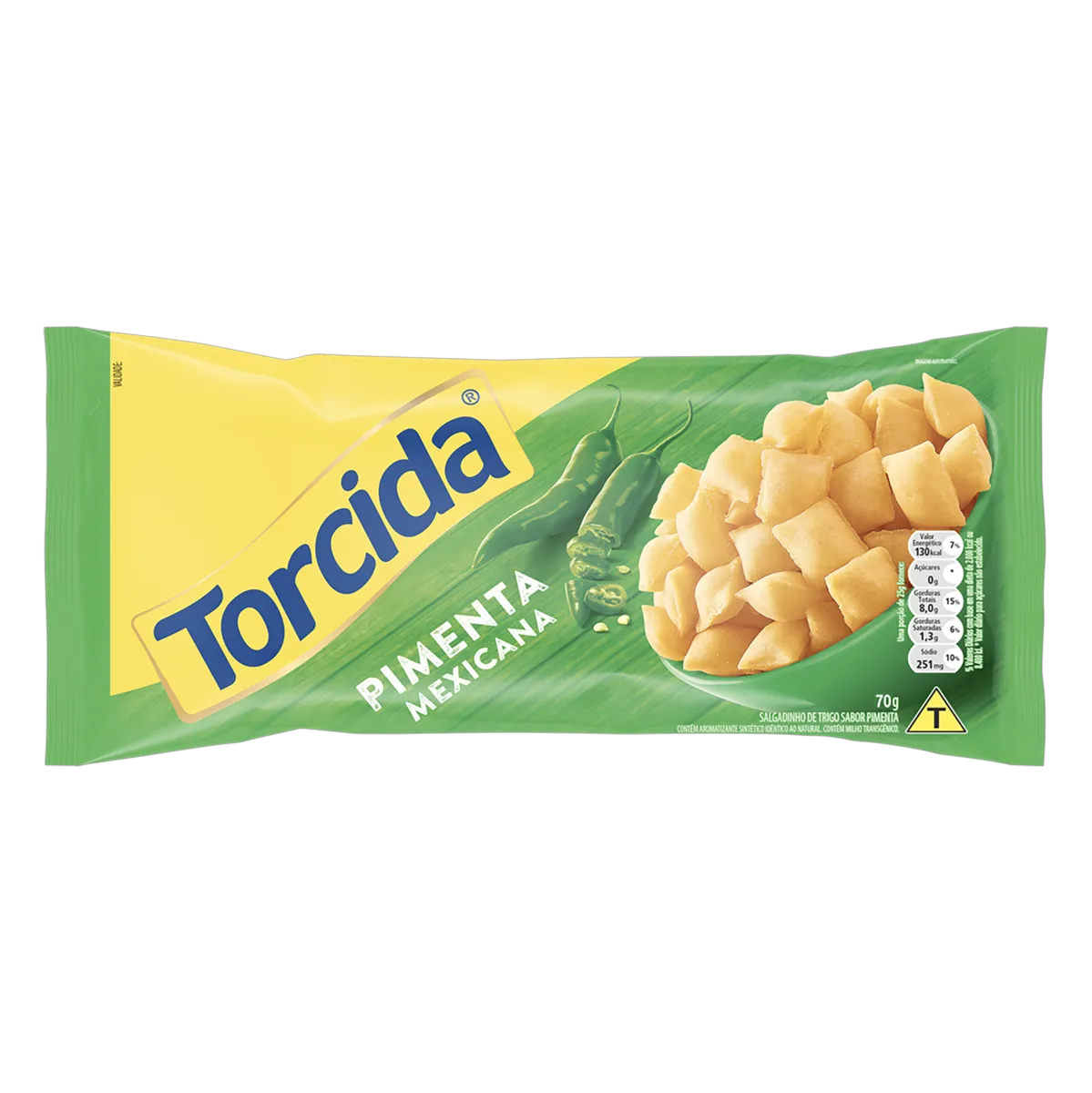 SALGADINHO TORCIDA 60G PIMENTA MEXICANA