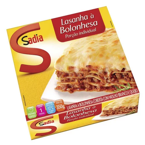 MINI LASANHA A BOLONHESA SADIA 350G.