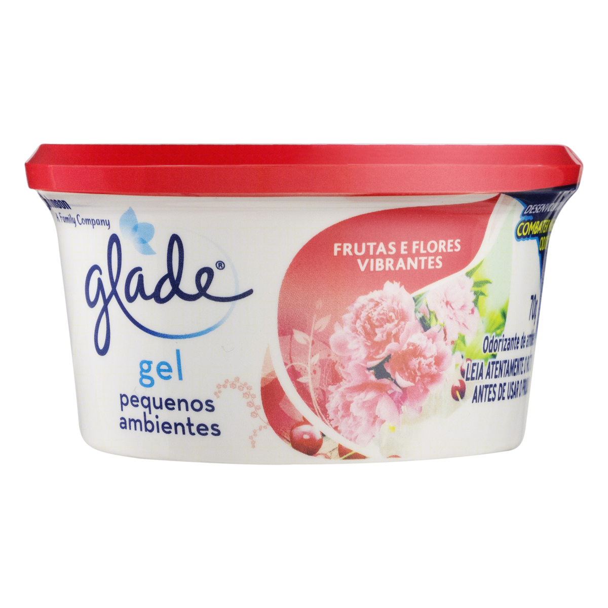 GLADE GEL HOME FRUTAS E FLORES VIBR. 70G
