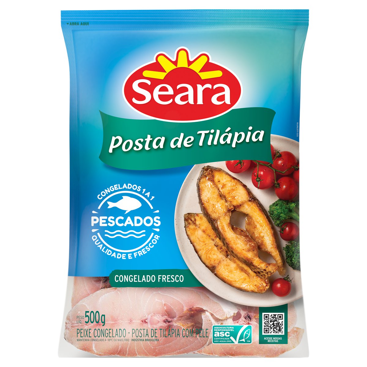 POSTA DE TILAPIA SEARA 500G