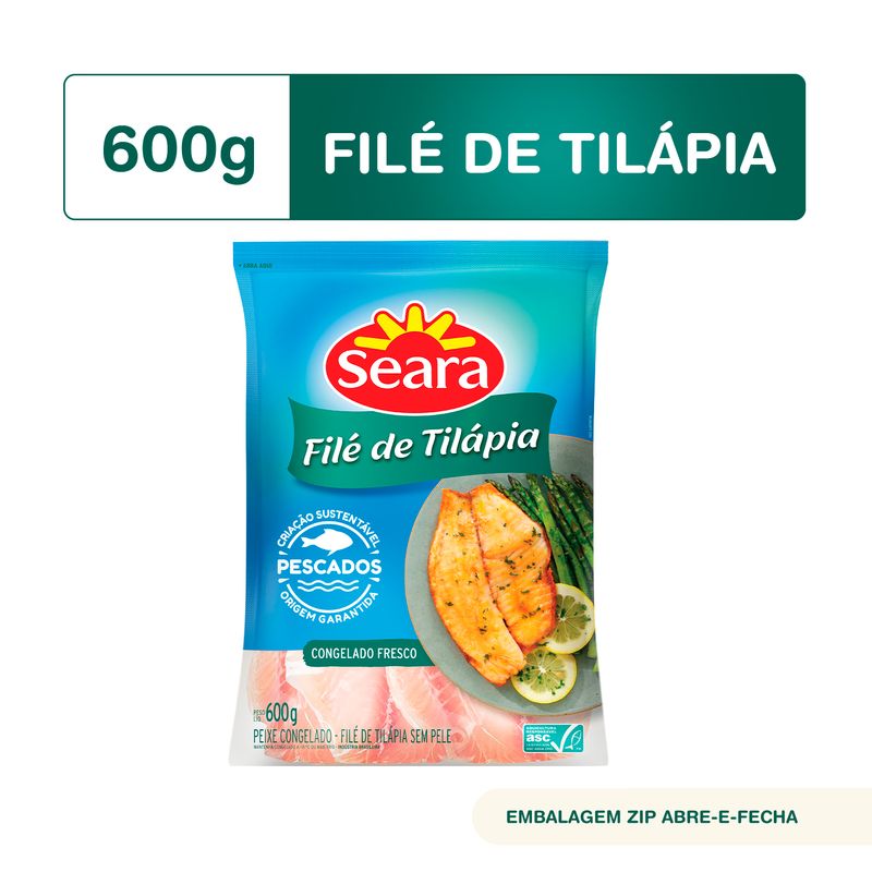 FILE DE TILAPIA SEARA 600G