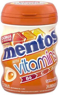 MENTOS VITAMINS GARRAFA 48G