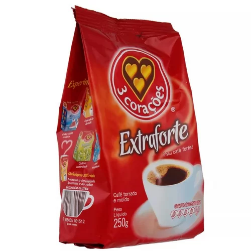 CAFE 3 CORACOES EXTRA FORTE 250G