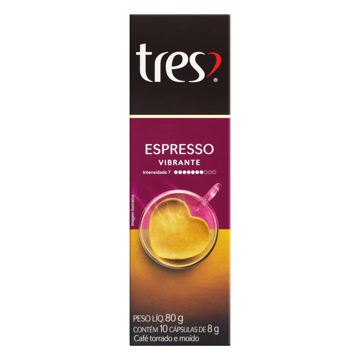 CAPSULA CAFE TRES VIBR 10X8G.