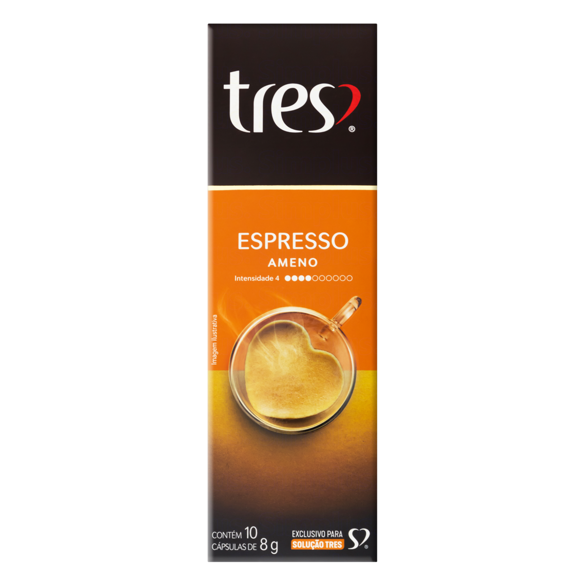 CAPSULA CAFE TRES AMENO 10X8G.