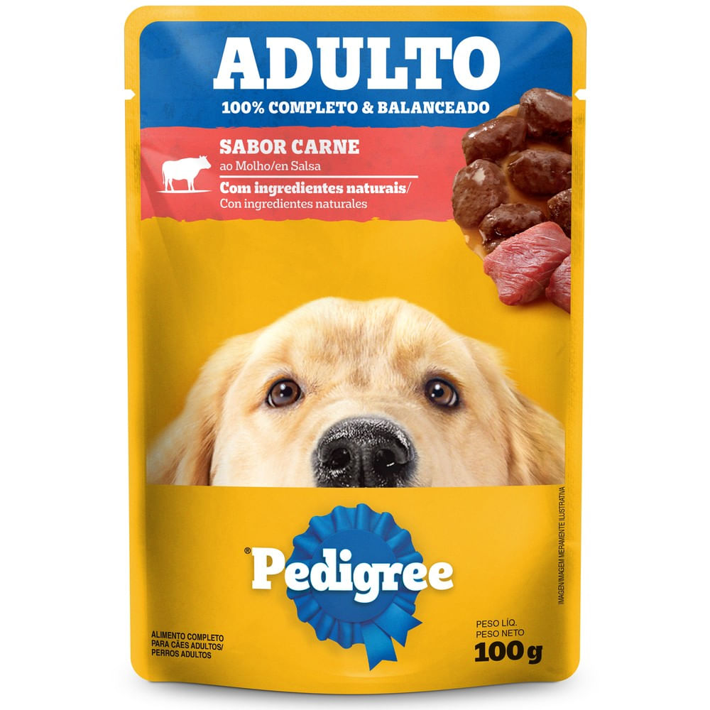 PEDIGREE SACHE GRA CARNE AO MOLHO 100G