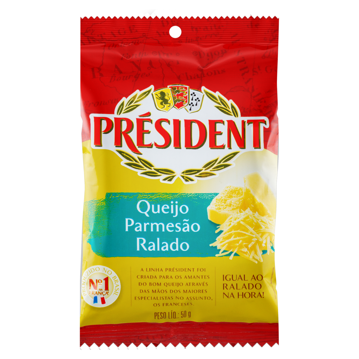 QUEIJO PARMESAO RALADO PRESIDENT50G