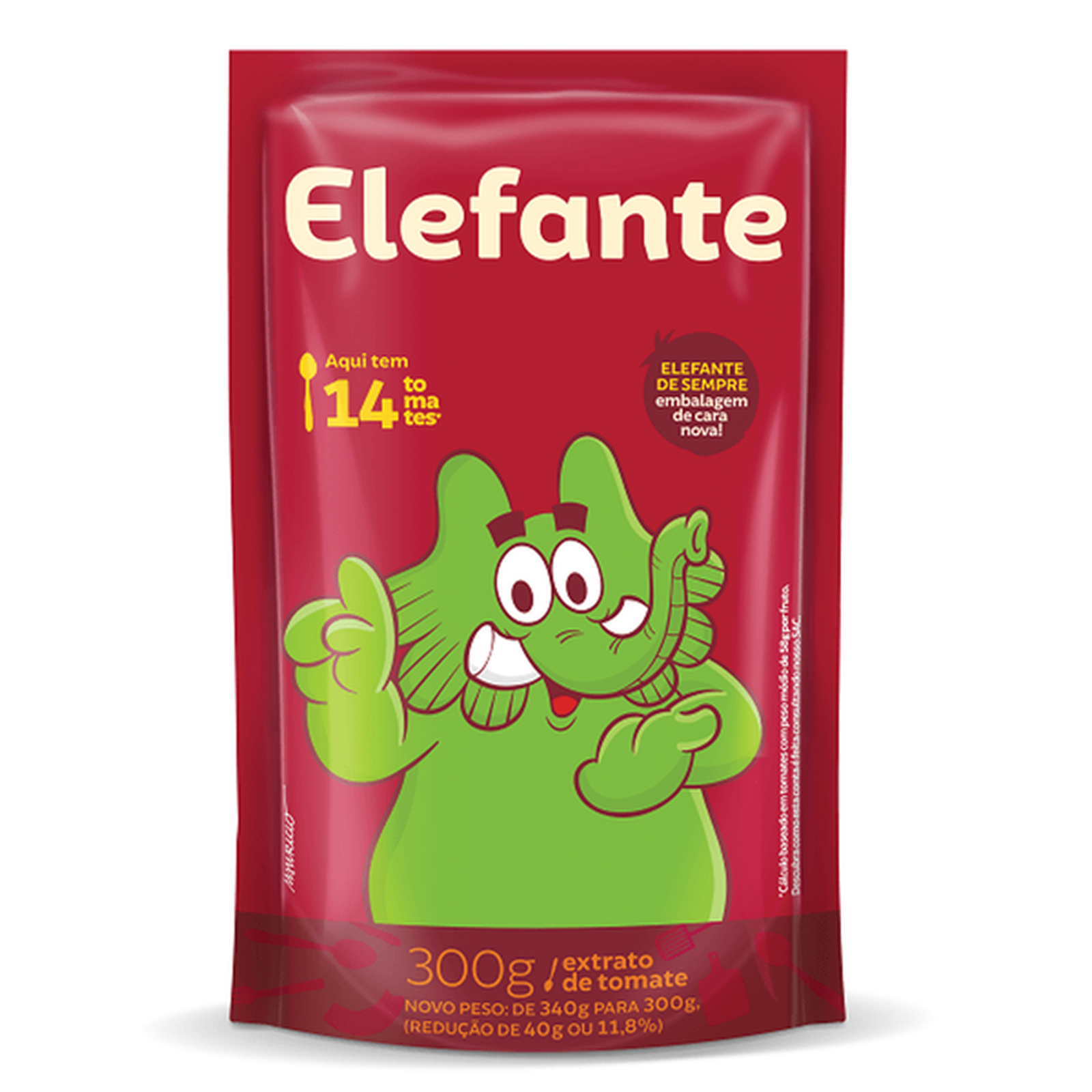 ELEFANTE EXTRATO TOMATE SACHE 300G