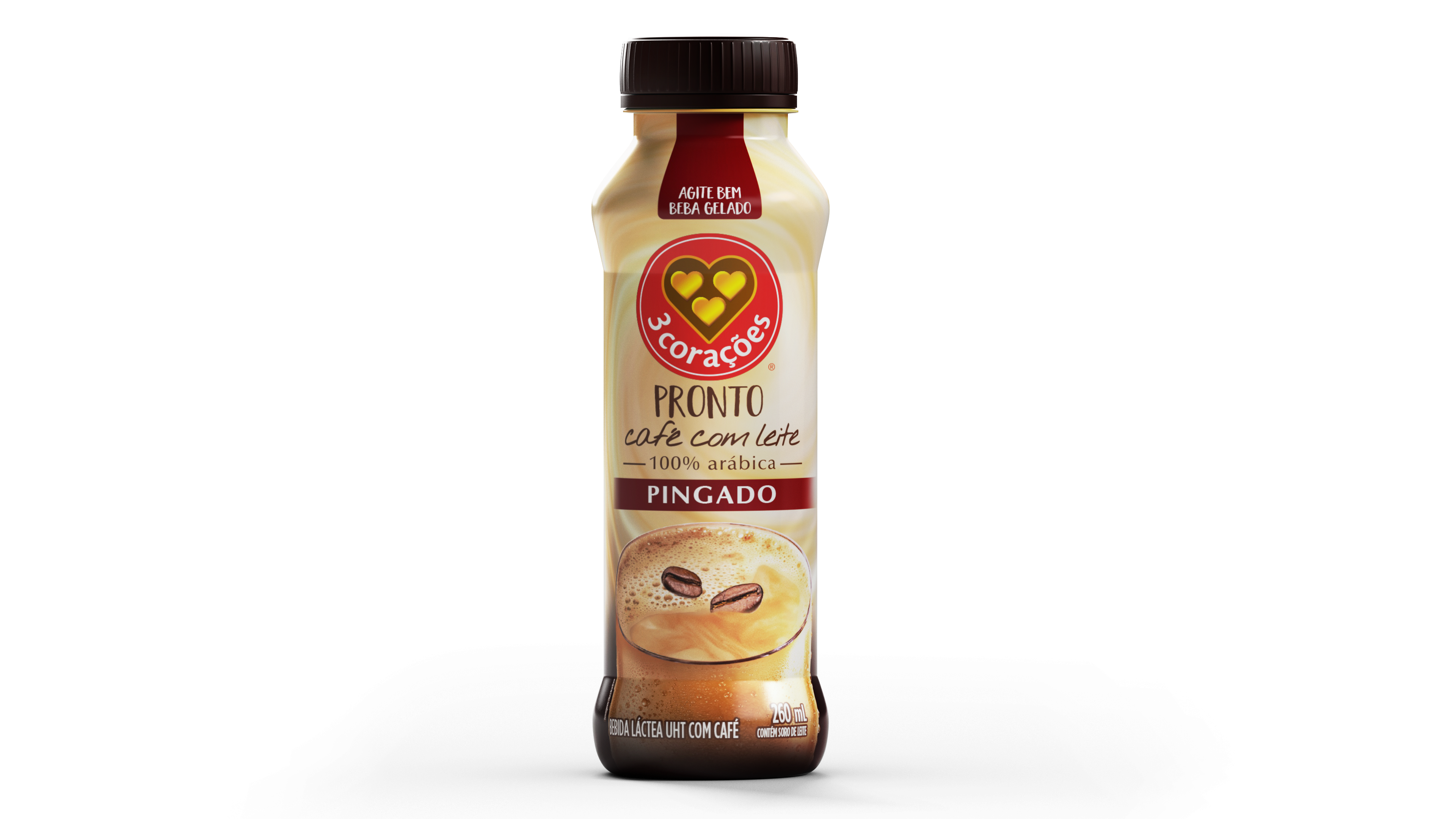 BEBIDA LACT 3C CAPP PINGADO PET 260ML