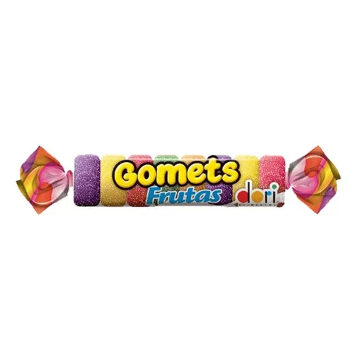 GOMA TUBO GOMETS 32GR DORI FRUTAS UNIDADE