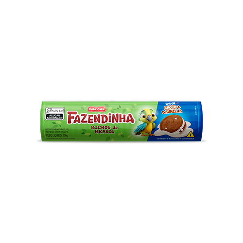 BISC FAZENDINHA RECH CHOCO BAUNILHA 108G