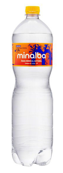 AGUA MINERAL C/GAS GRF PET 1,5L MINALBA