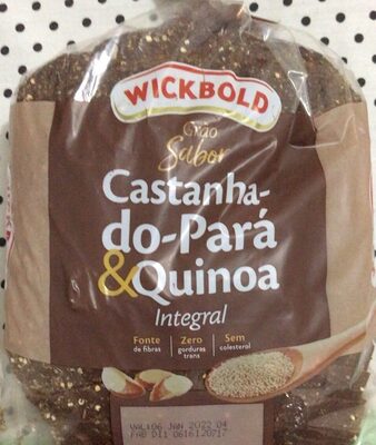 PAO CASTANHA E QUINOA GR SABOR WB 500GR.