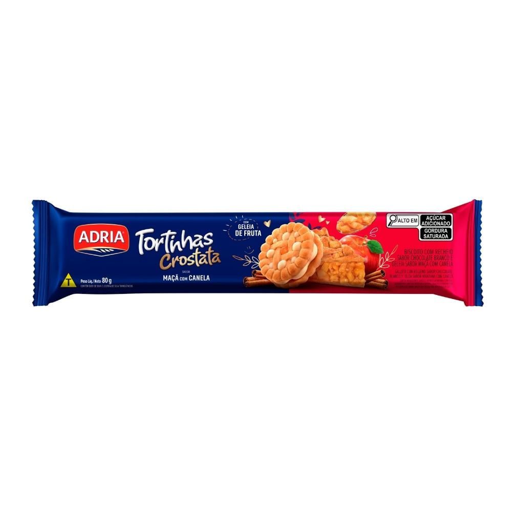 ADRIA TORT CROST CHOC BR C/ GELEIA MACA/CANELA 80G