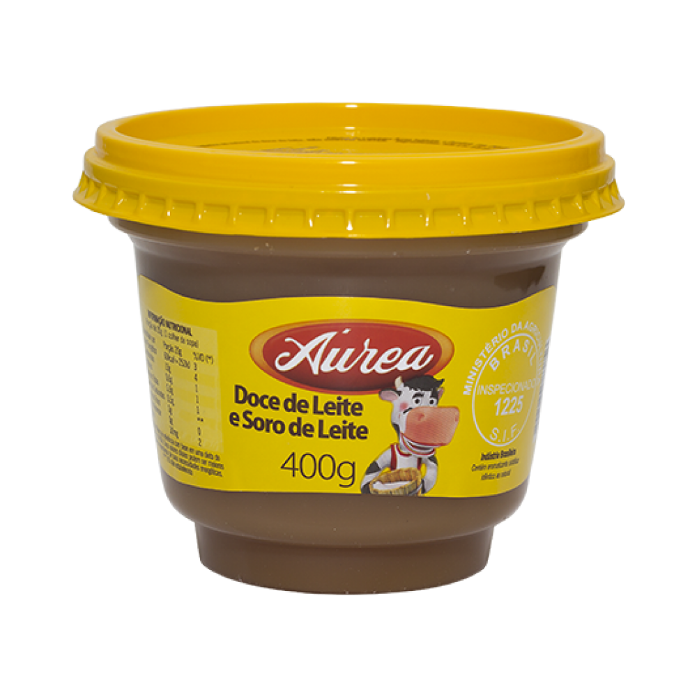 DOCE DE LEITE E SORO DE LEITE AUREA 350G