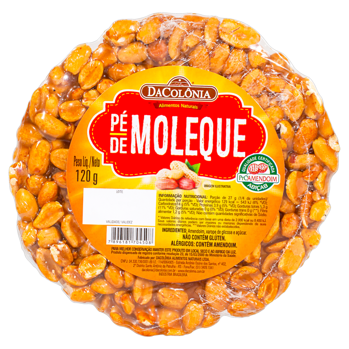 PE DE MOLEQUE 120G DACOLONIA