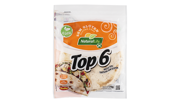 TOP6 TORTILHAS SEM GLUTEN KODILAR 170G