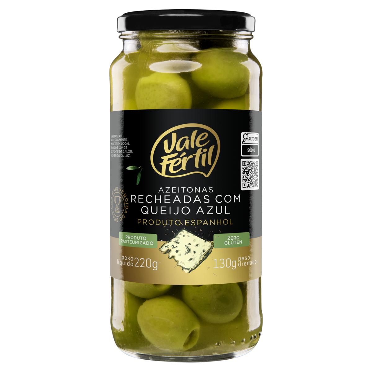 AZEITONA VALE FERTIL C/QUEIJO 235G