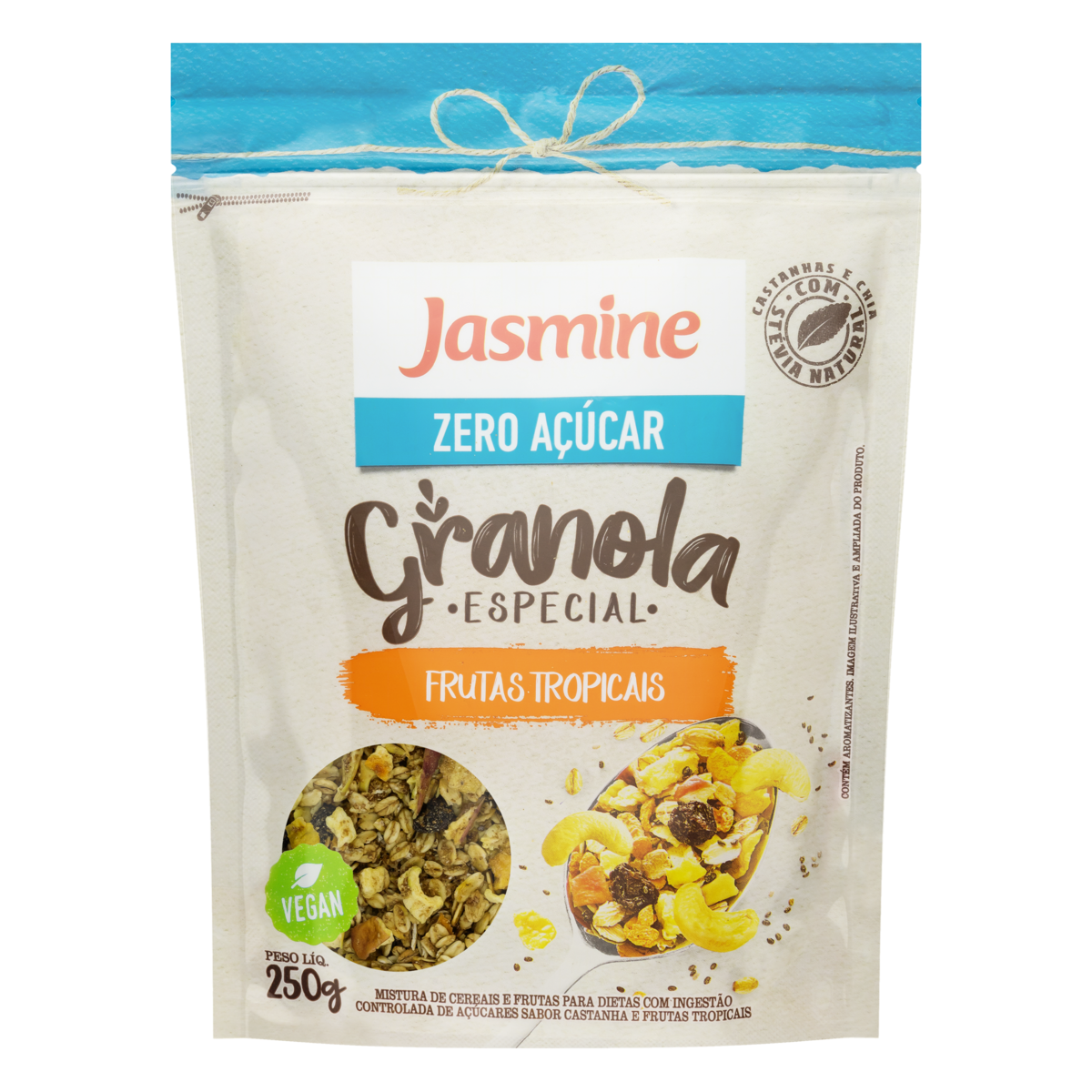GRANOLA ZERO FRUTAS TROPICAIS 250G
