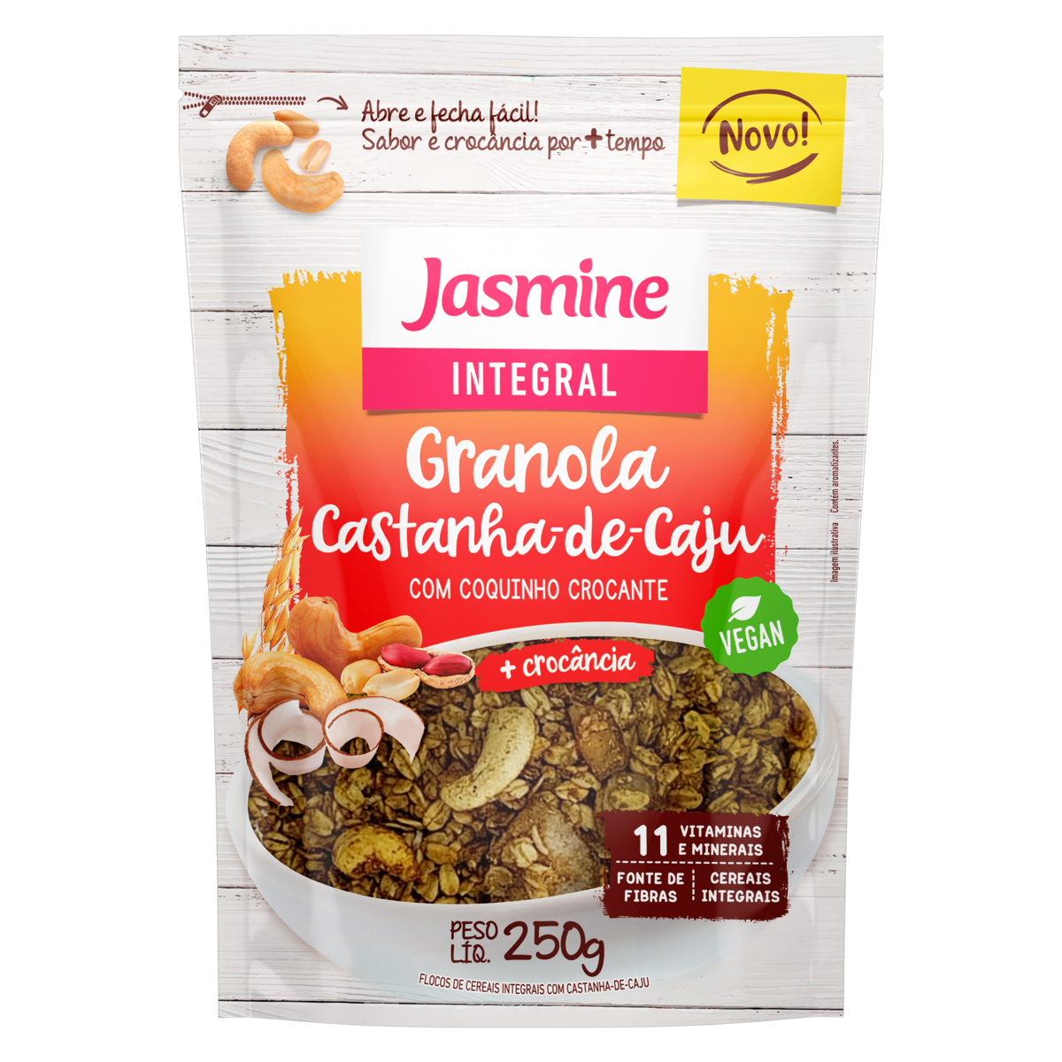 GRANOLA INTEGRAL CASTANHA CAJU 250G