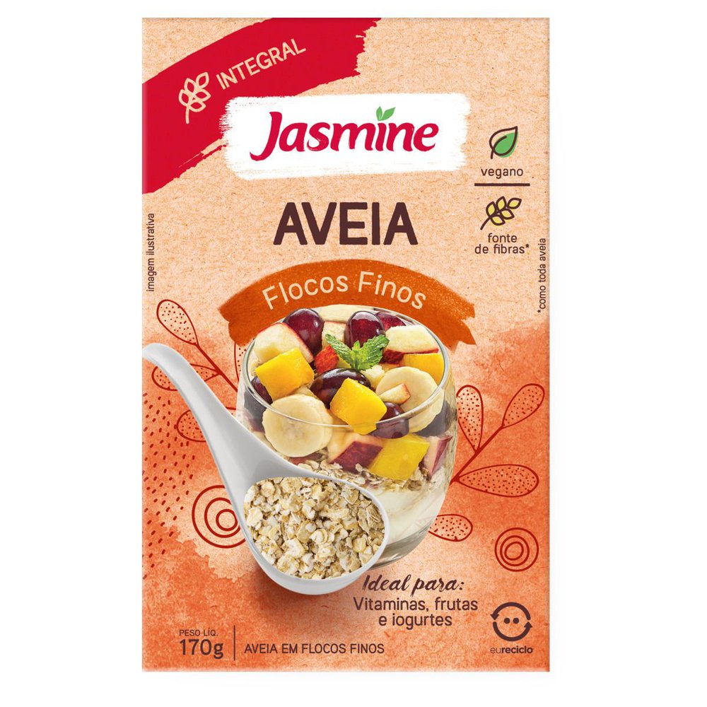 AVEIA FLOCOS FINOS JASMINE 170G