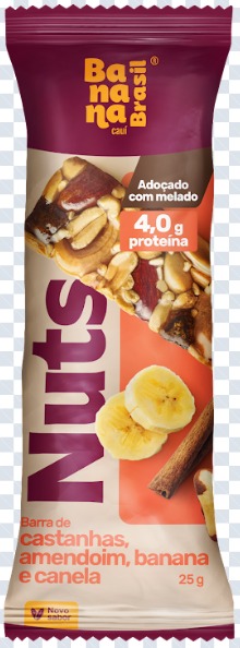 BARRA NUTS BANANA E CANELA 25G