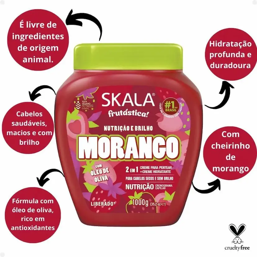 CREME COND.SKALA MORANGO