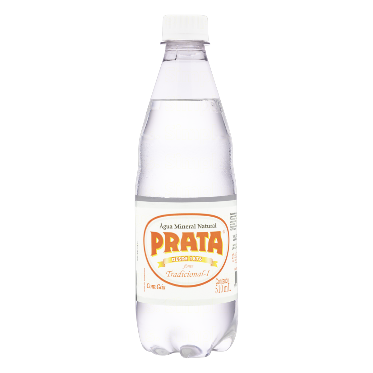 AGUA PRATA TRAD C/GAS 510ML