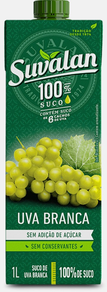 SUCO SUVALAN UVA BRANCA S/ACUCAR 1L