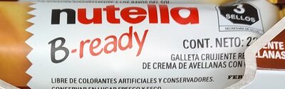 CHOC B READY NUTELLA 22GR FERRERO AVELA.CACA