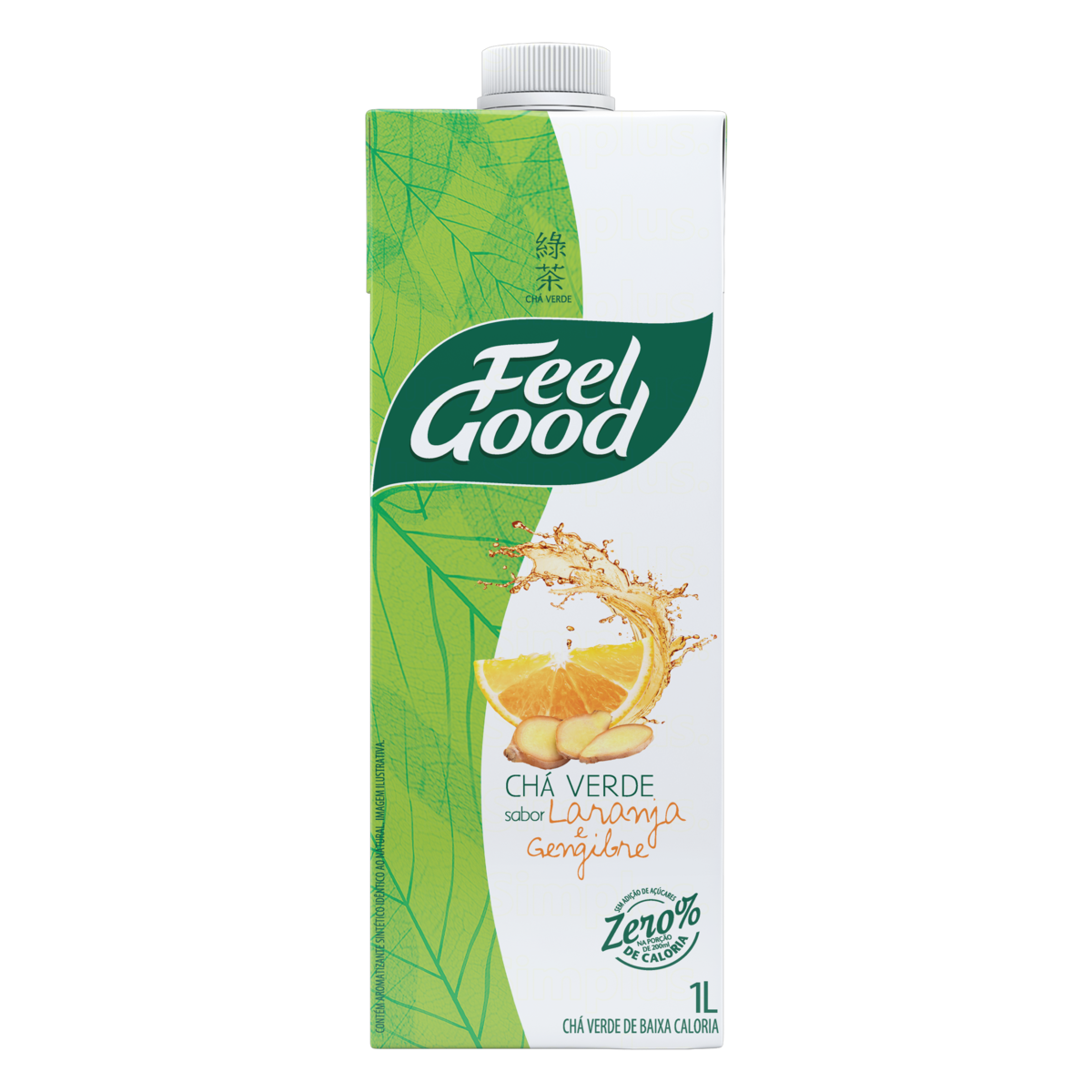 BEB.CHA FEEL GOOD TP.VERDE C/LARANJA 1L