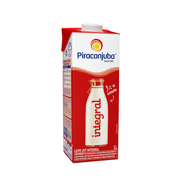 PIRACANJUBA UHT INTEGRAL 1L